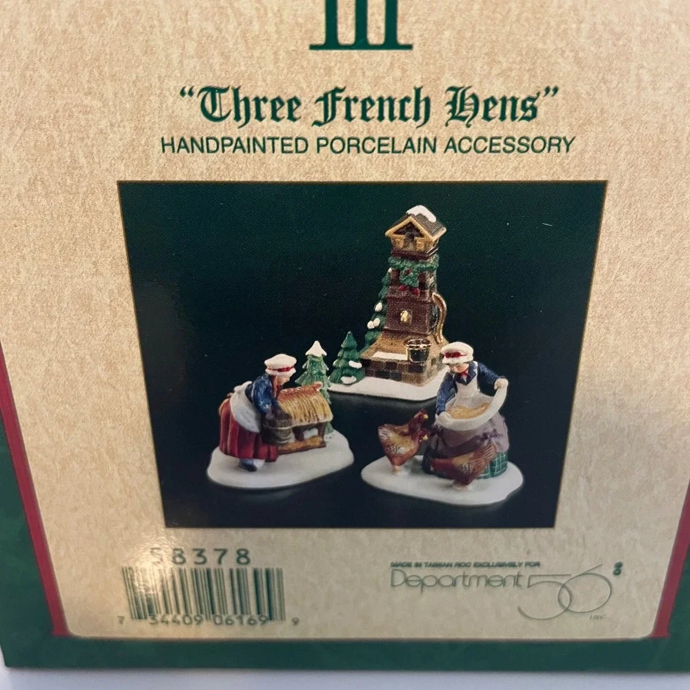 Department 56 Three French Hens 12 Days of Christmas Dickens Village